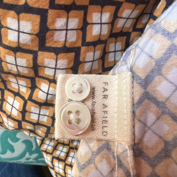NWT Far Afield Button Down 100% Cotton Shirt Size L - Picture 7 of 9